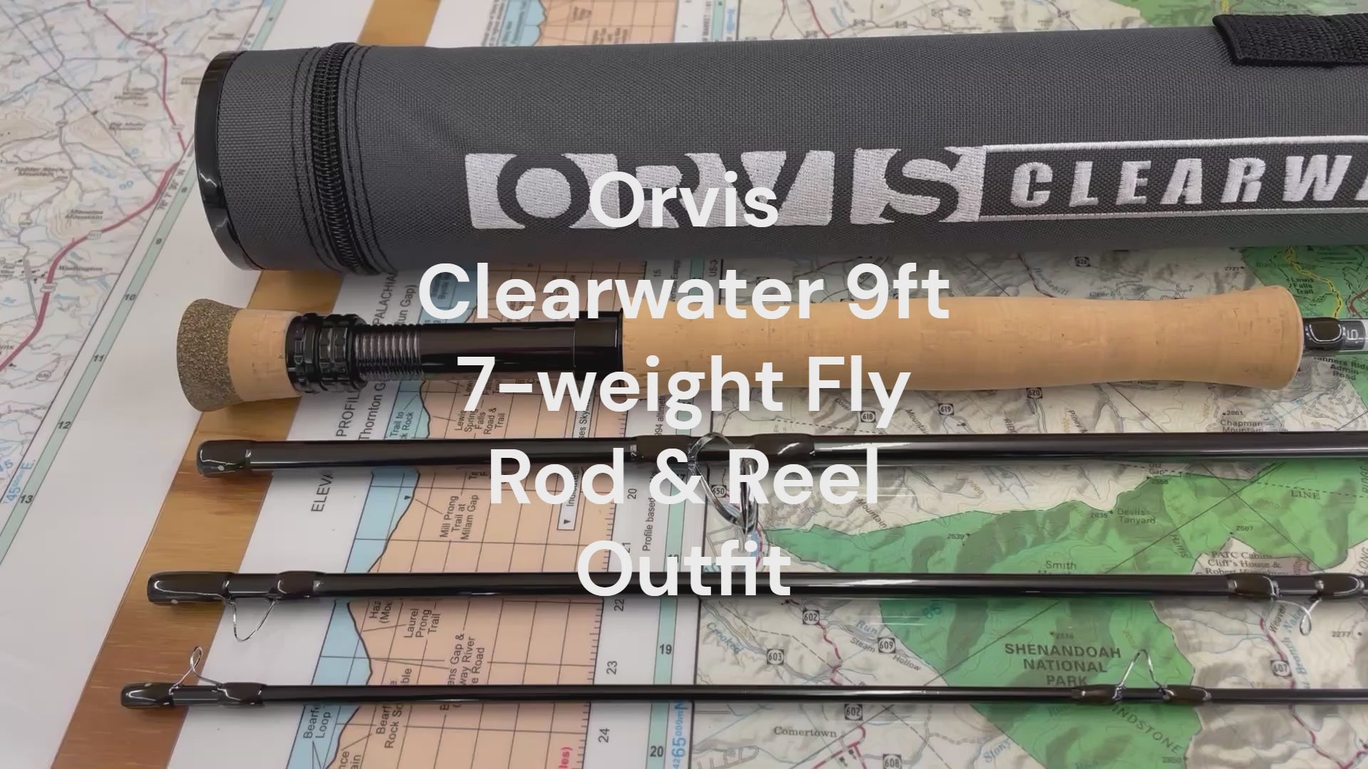 Orvis Clearwater 9ft 7-weight 4pc fly rod and reel outfit promoted in our Fly Fishing Schools for bass