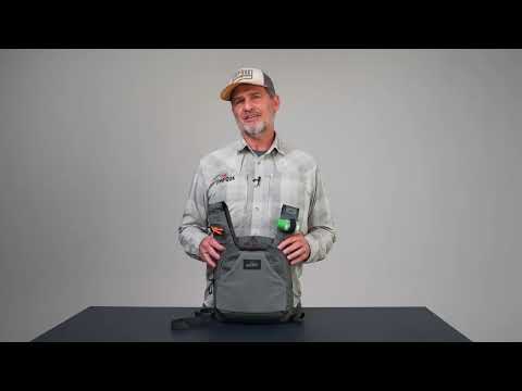 Swiftlink ThunderCreek Chest Pack demonstration video of the fly fishing pack