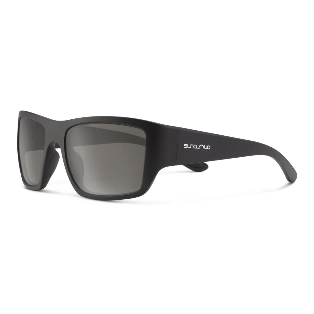 Suncloud Sculpin Sunglasses in matte black with gray lens