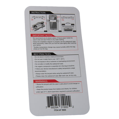 directions for using the submersible phone case