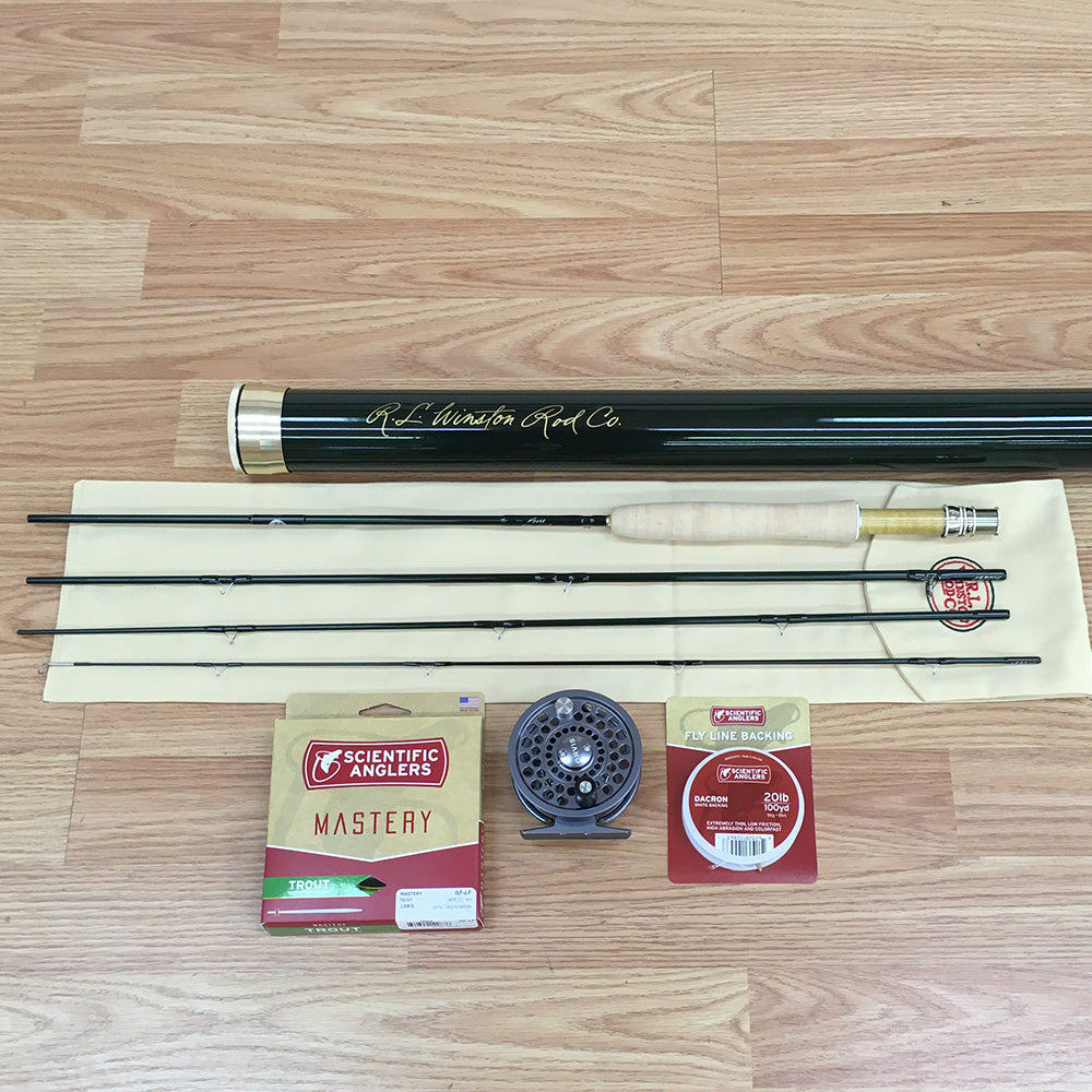 Winston Pure 7 1/2 ft 4-weight Trout Fly Rod Outfit