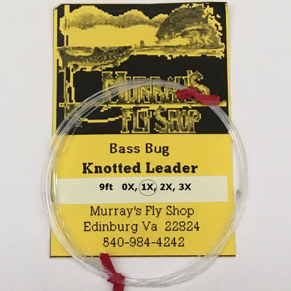 Bass Bug Leader 9ft 1X