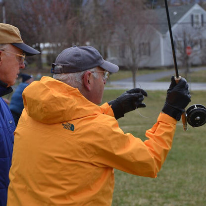 Student in our Fly Casting 101 Class at Murray's Fly Shop