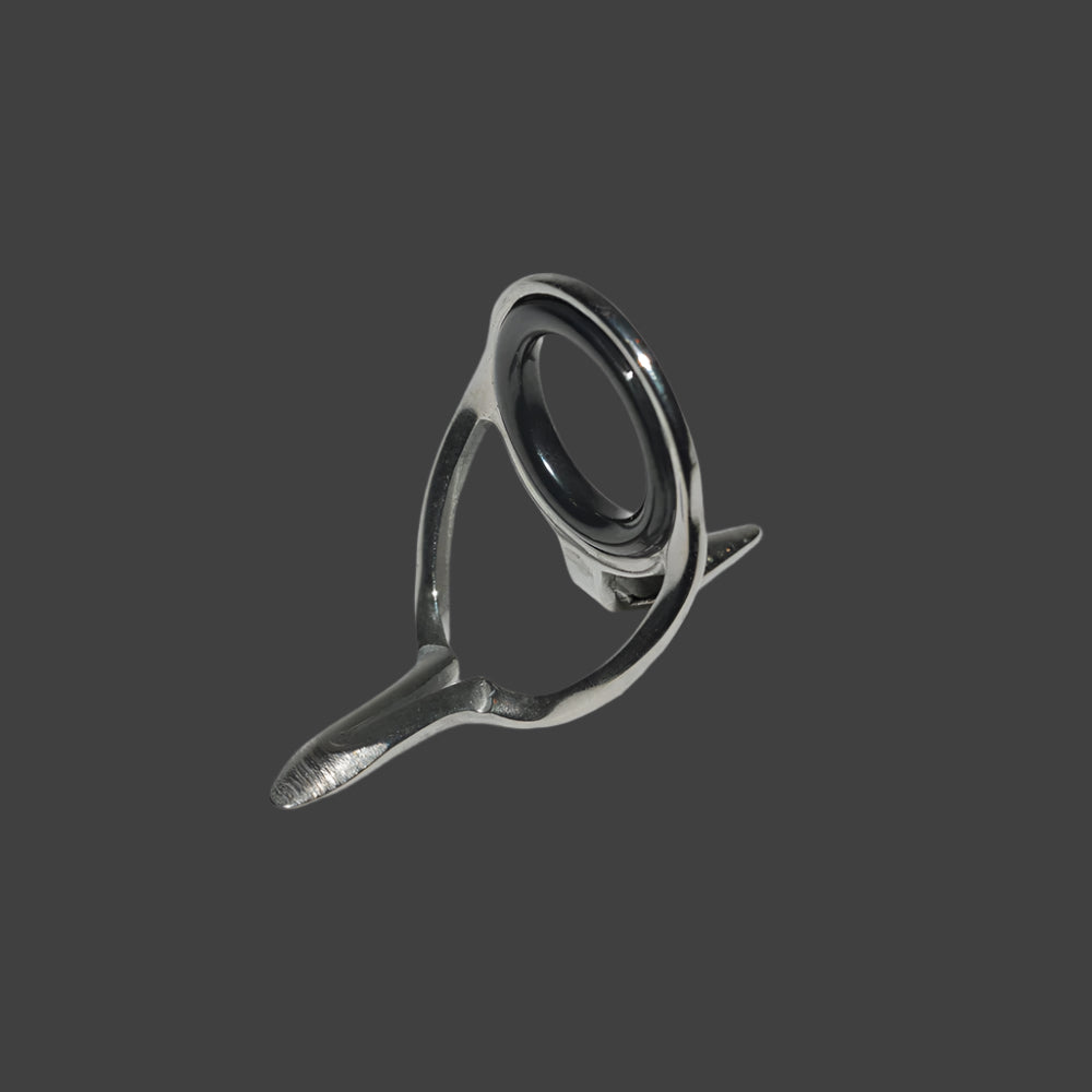 Chrome stripping guide with ceramic insert
