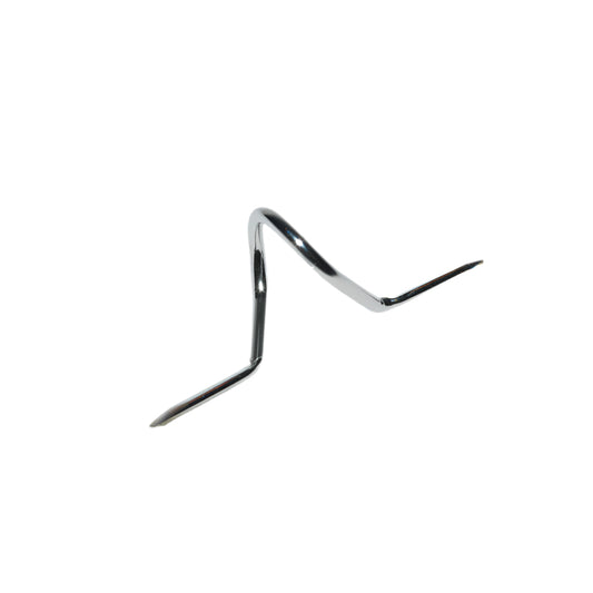 Chrome snake guide for rod building and repair shown on a white background
