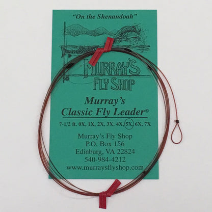 Classic Leader 7.5ft 5X fly fishing leader for small stream fishing