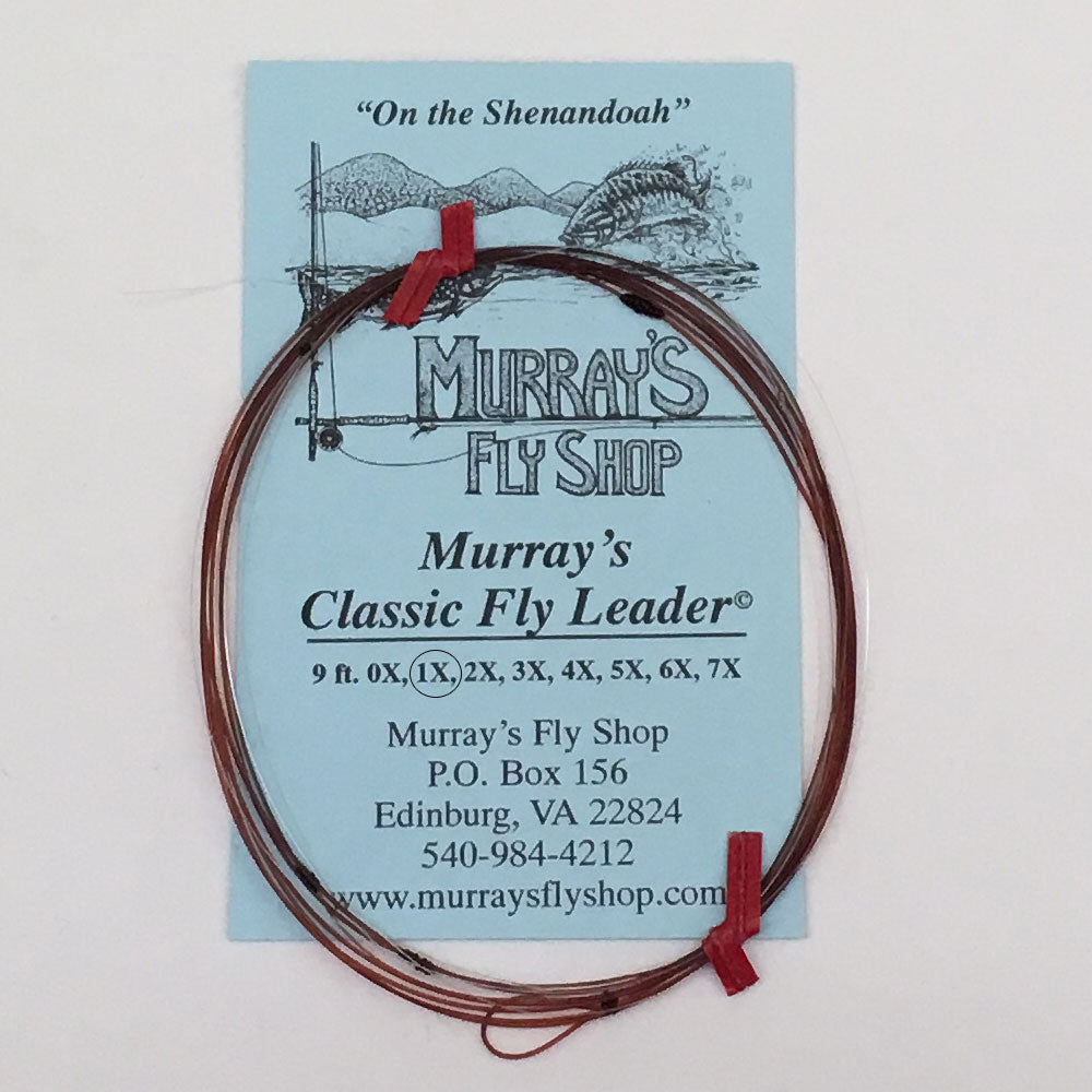 classic fly gear Murray's Classic Leaders 9' Hand Tied Made in the USA-Murrays Fly Shop – Murray's Fly Shop