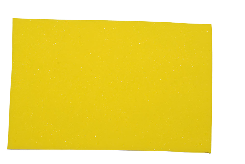 Yellow 3mm fly foam shown on a white background
