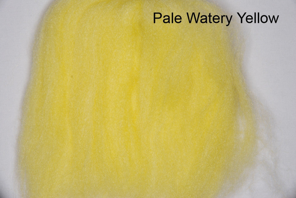 pale watery yellow