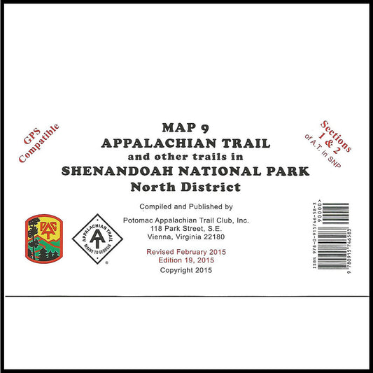 Appalachian Trail Maps (9)- Shenandoah National Park