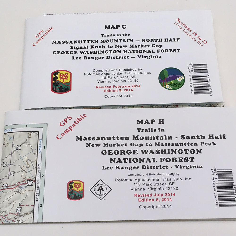 Appalachian Trail Maps Massanutten Mountain Map G Map H - Murray's Fly Shop