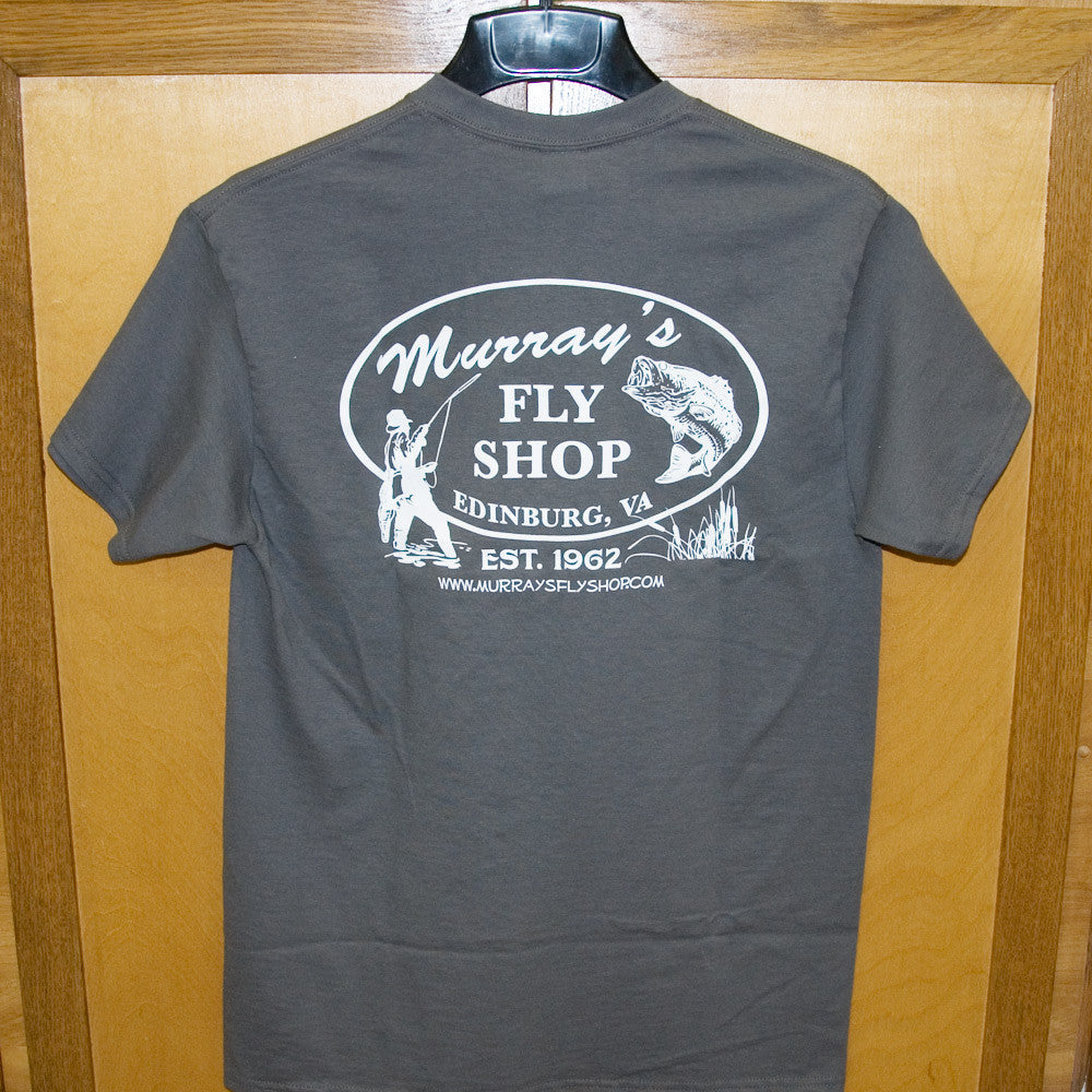 MFS T-Shirt Charcoal with White Fly Caster Back