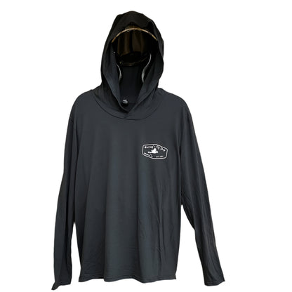 Murray's Hooded Long Sleeve T-Shirt in charcoal