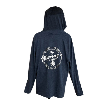 Murray's Fly Shop Hooded T-Shirt in navy frost color